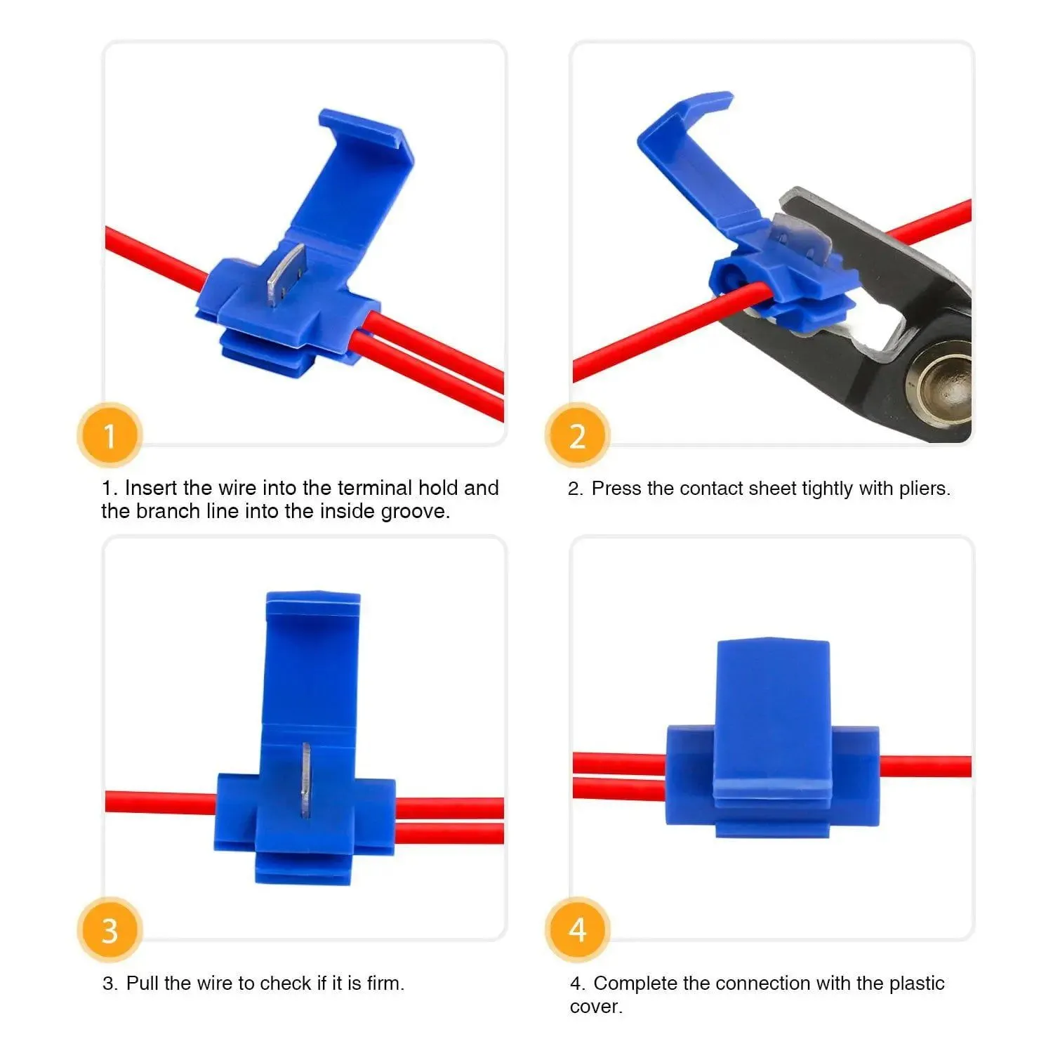100Pcs Quick Splice Wire Terminals