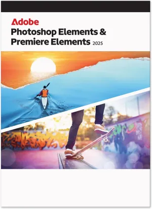 Adobe Photoshop Elements & Premier Elements 2025 | Photo & Video Editing | 3-Year Term License | PC/MAC Code | Activation Required