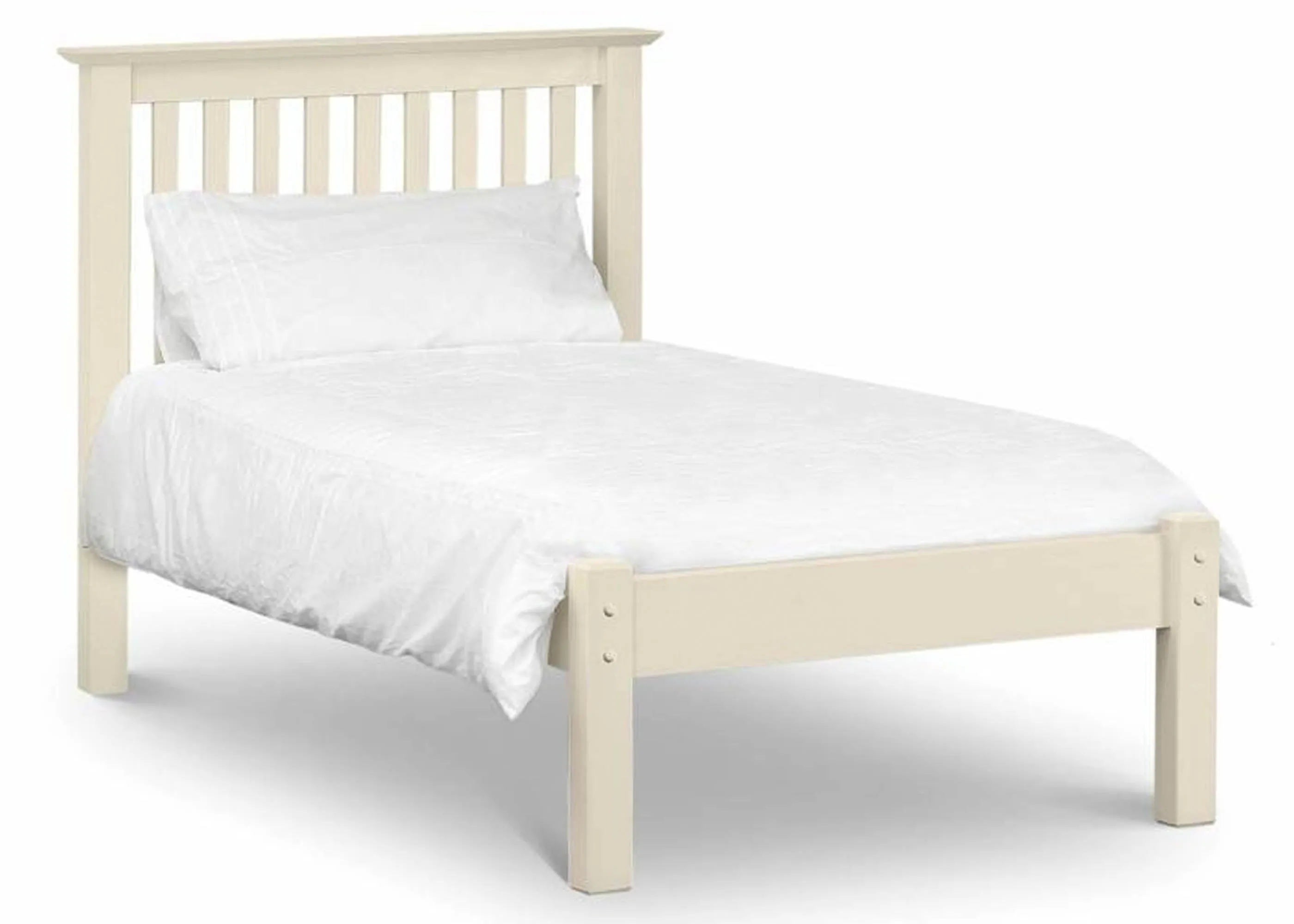 Barcelona Off White Low Foot End Bed