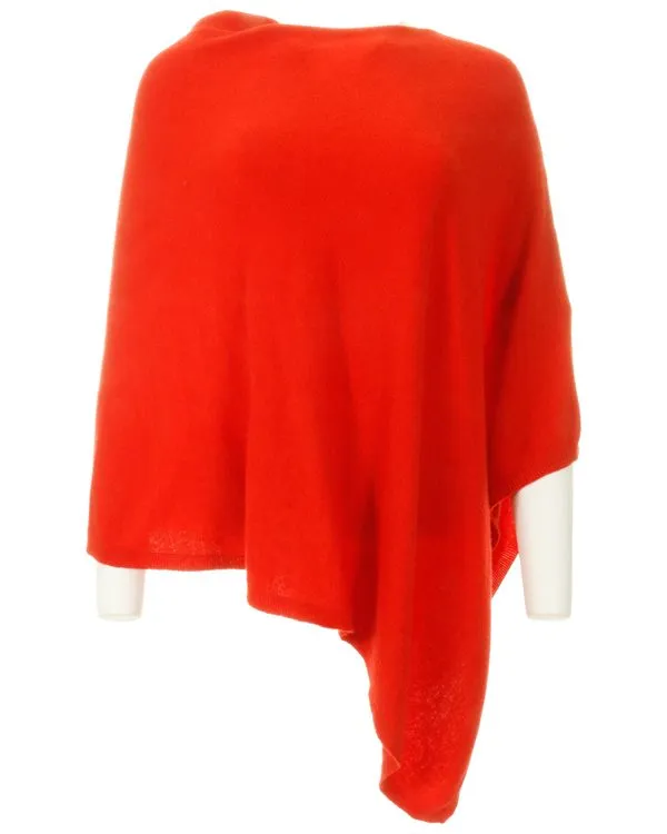 Cashmere Blend Classic Poncho - Various Colours