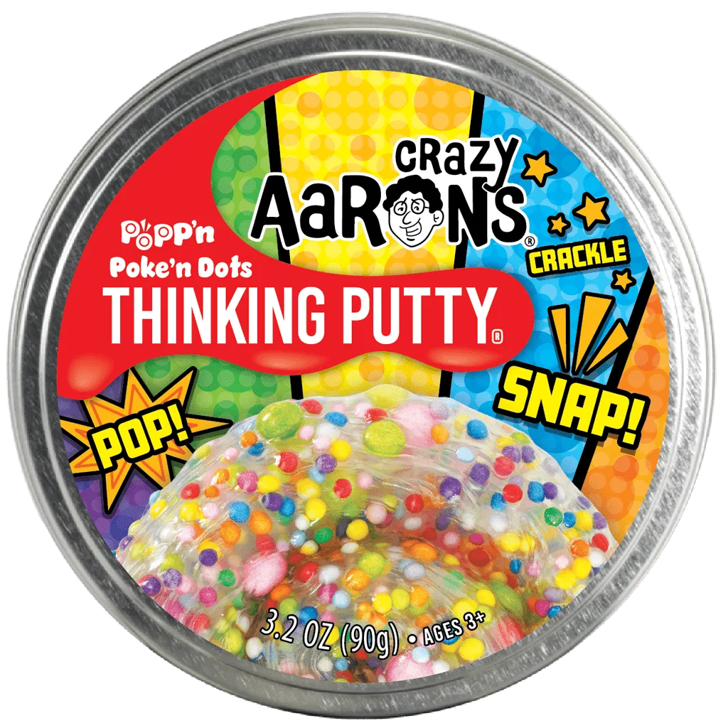 Crazy Aaron's Popp'n Poke'n Dots Thinking Putty