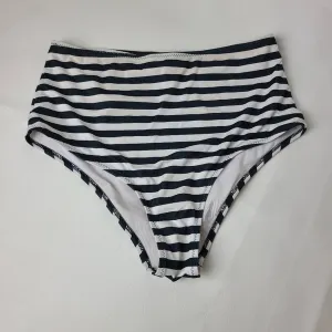 Cupshe High Rise Striped bikini bottom