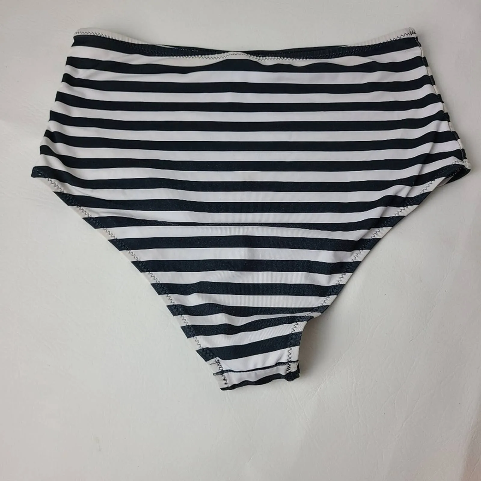 Cupshe High Rise Striped bikini bottom