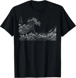 Famous Classic Japanese Art The Great Wave Hokusai T-Shirt