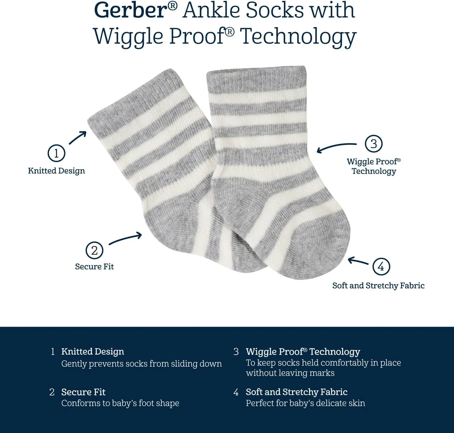 Gerber Baby 12-pair Sock Bundle