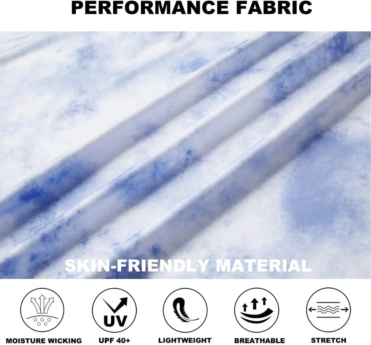 Golf Shirts for Men Dry Fit Performance Print Short Sleeve Moisture Wicking Golf Polo Shirts