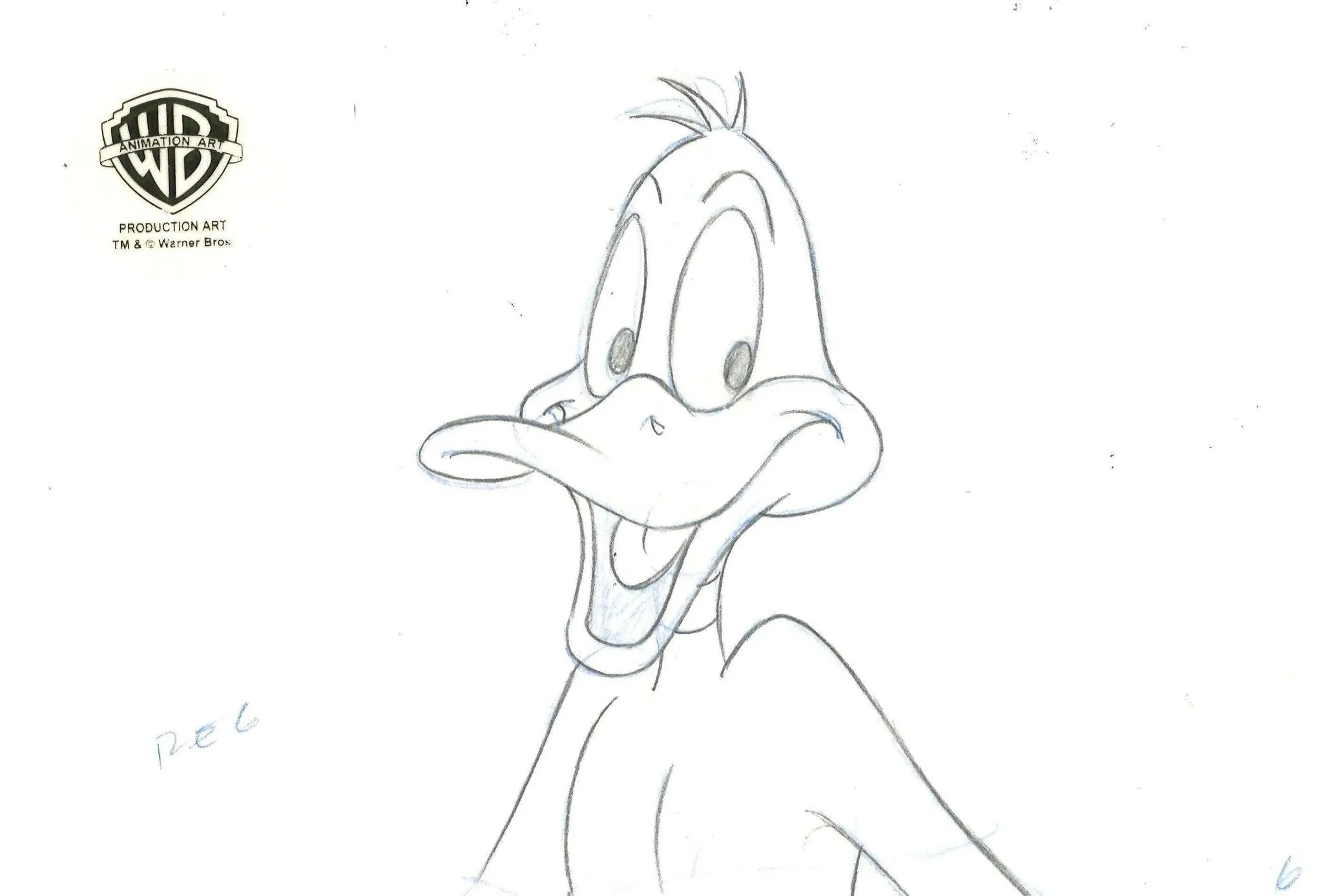 Looney Tunes Original Production Drawing: Daffy Duck