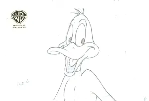 Looney Tunes Original Production Drawing: Daffy Duck