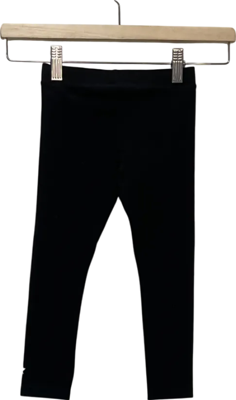 Mintie by Mint Velvet Black Star Embroidered Leggings 3 Years
