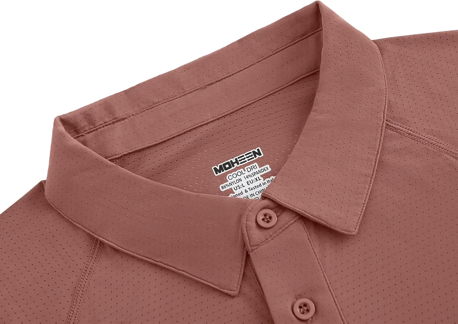 MOHEEN Men's Moisture Wicking Short Sleeve Polo Shirts UPF 50  Lightweight Performance Golf Shirts M-6XL