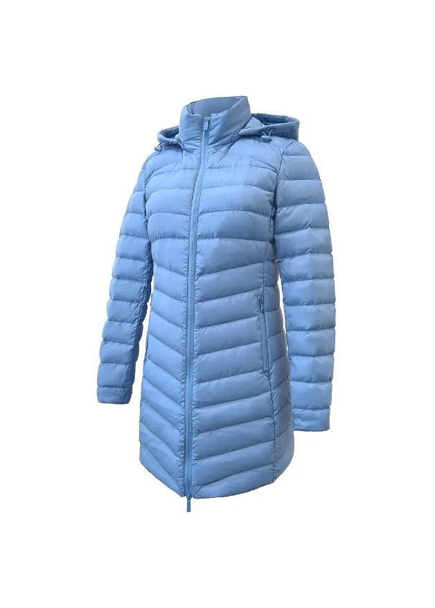 Periwinkle Duck Down Puffer Coat