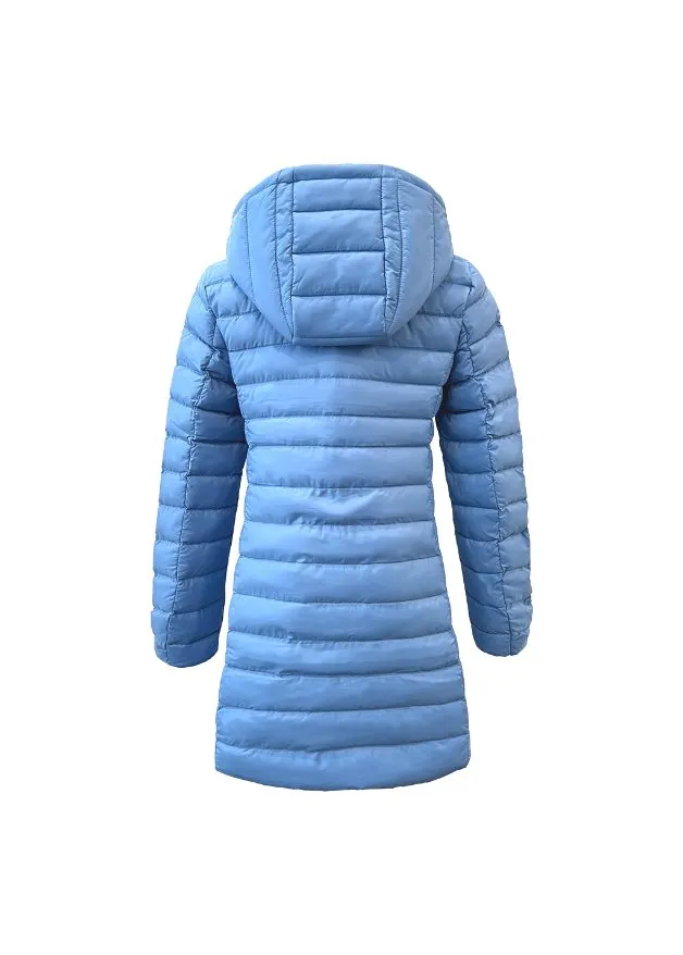 Periwinkle Duck Down Puffer Coat