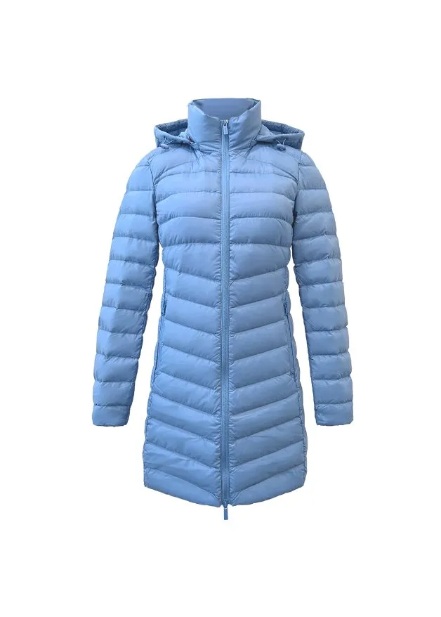 Periwinkle Duck Down Puffer Coat
