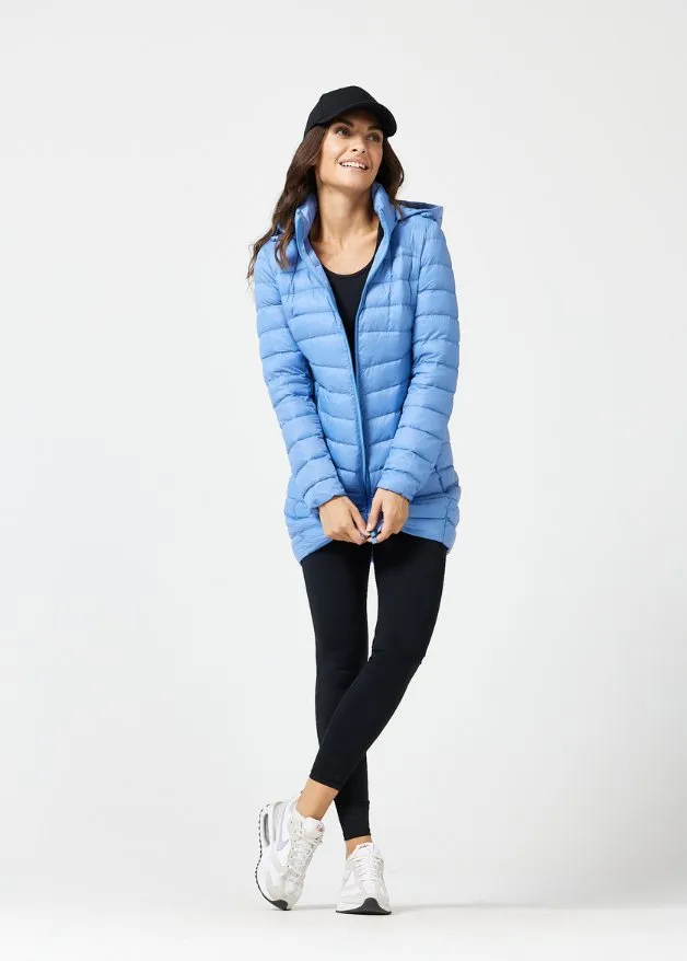 Periwinkle Duck Down Puffer Coat