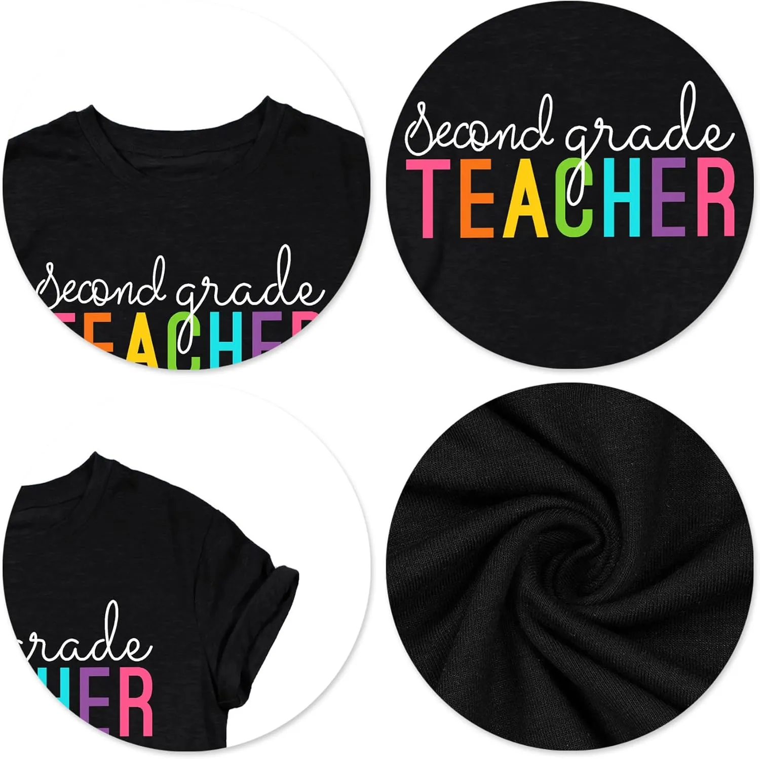 VVNTY Women Teacher Shirts First Grade: 1st Grade Teachers T-Shirt Back to School Gift Tops