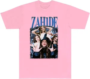 Zahide Vintage 90's Merch T-Shirts Crewneck Top Cosplay Women Men Hiphop Streetwear Short Sleeve Tee